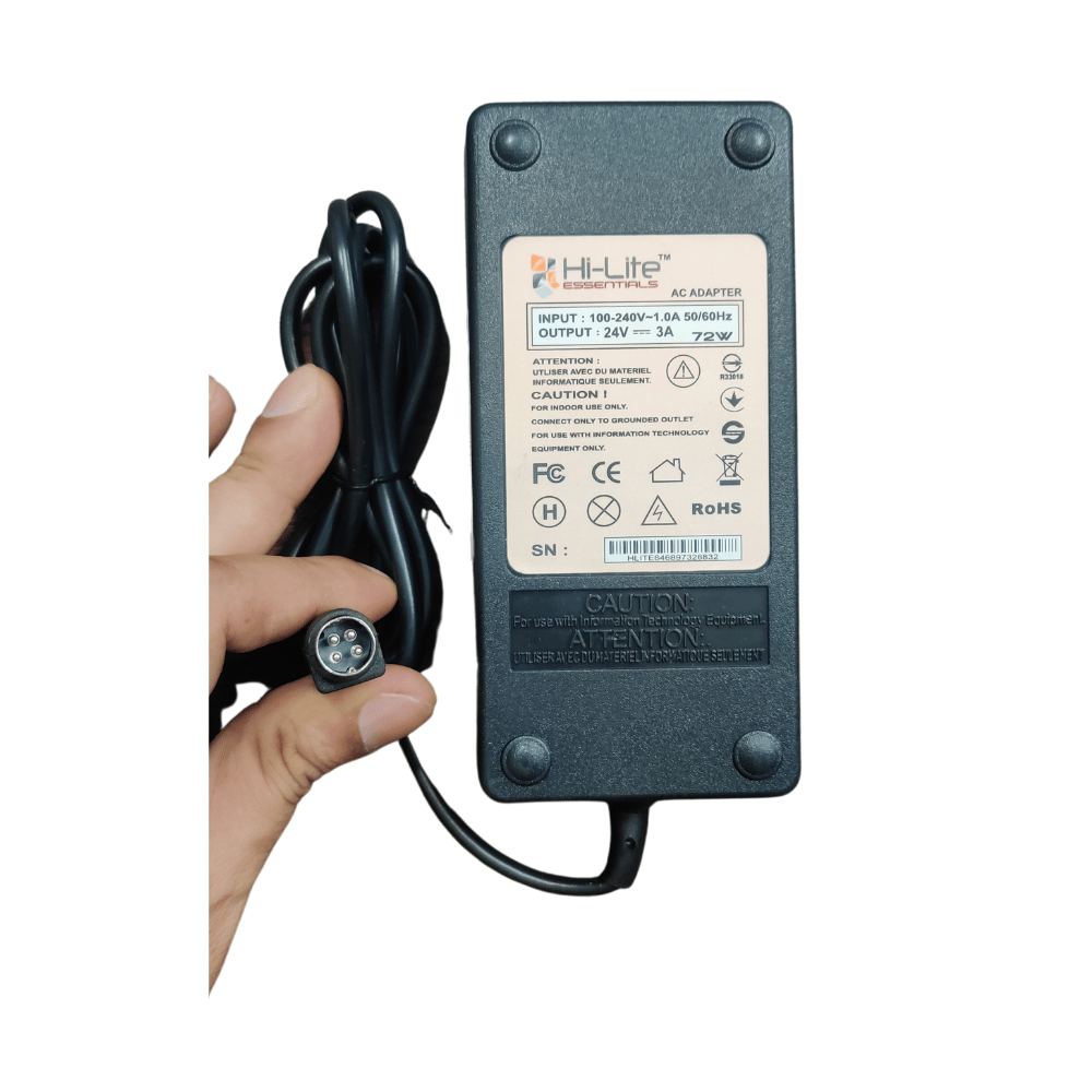 Hi-Lite Essentials 24V Charger Power Adaptor Compatible for BMC C PAP Machine G2S C20