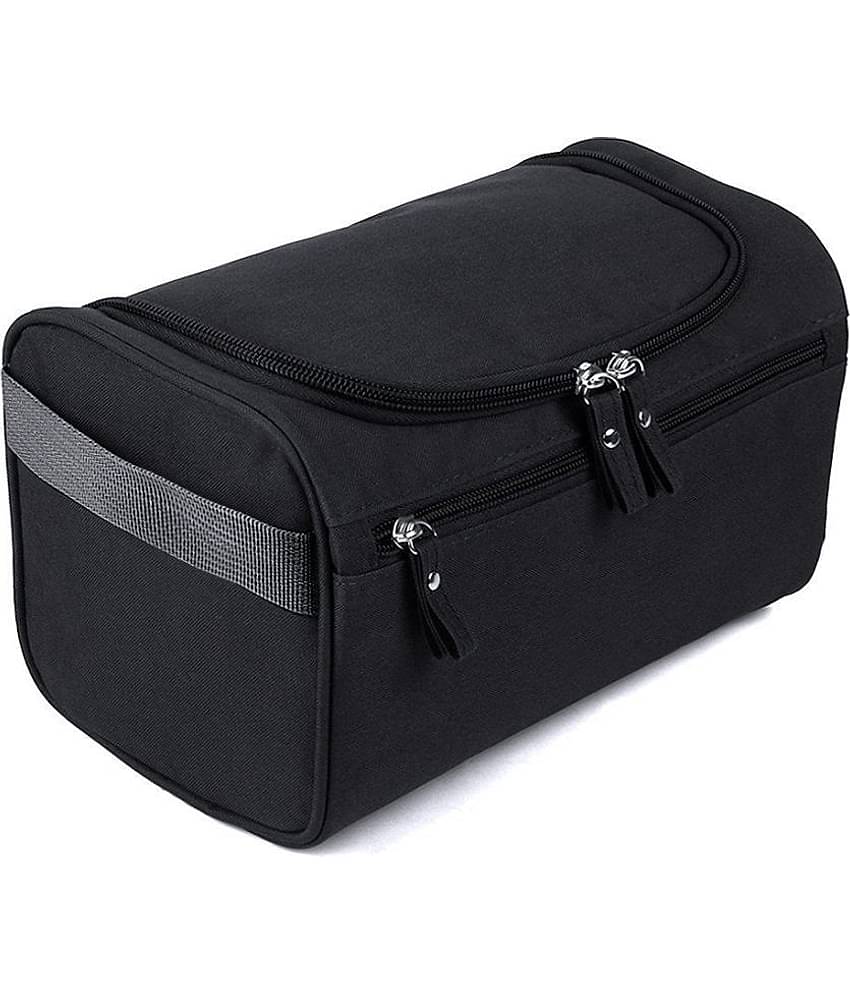 House Of Quirk Black Hanging Travel Toiletry Bag Organizer
