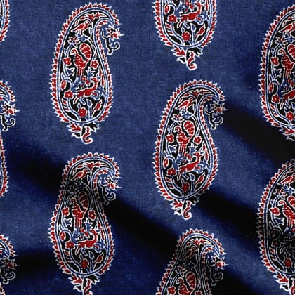 Paisley ajrakh-Satin