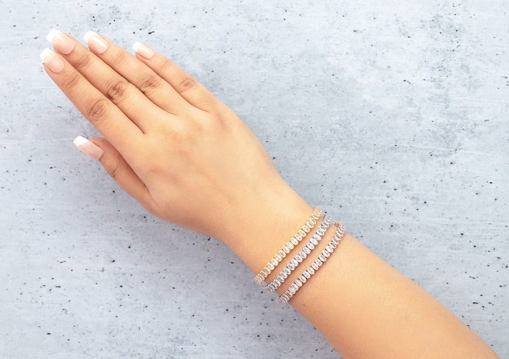 Infinite Ellipses Tennis Bracelet