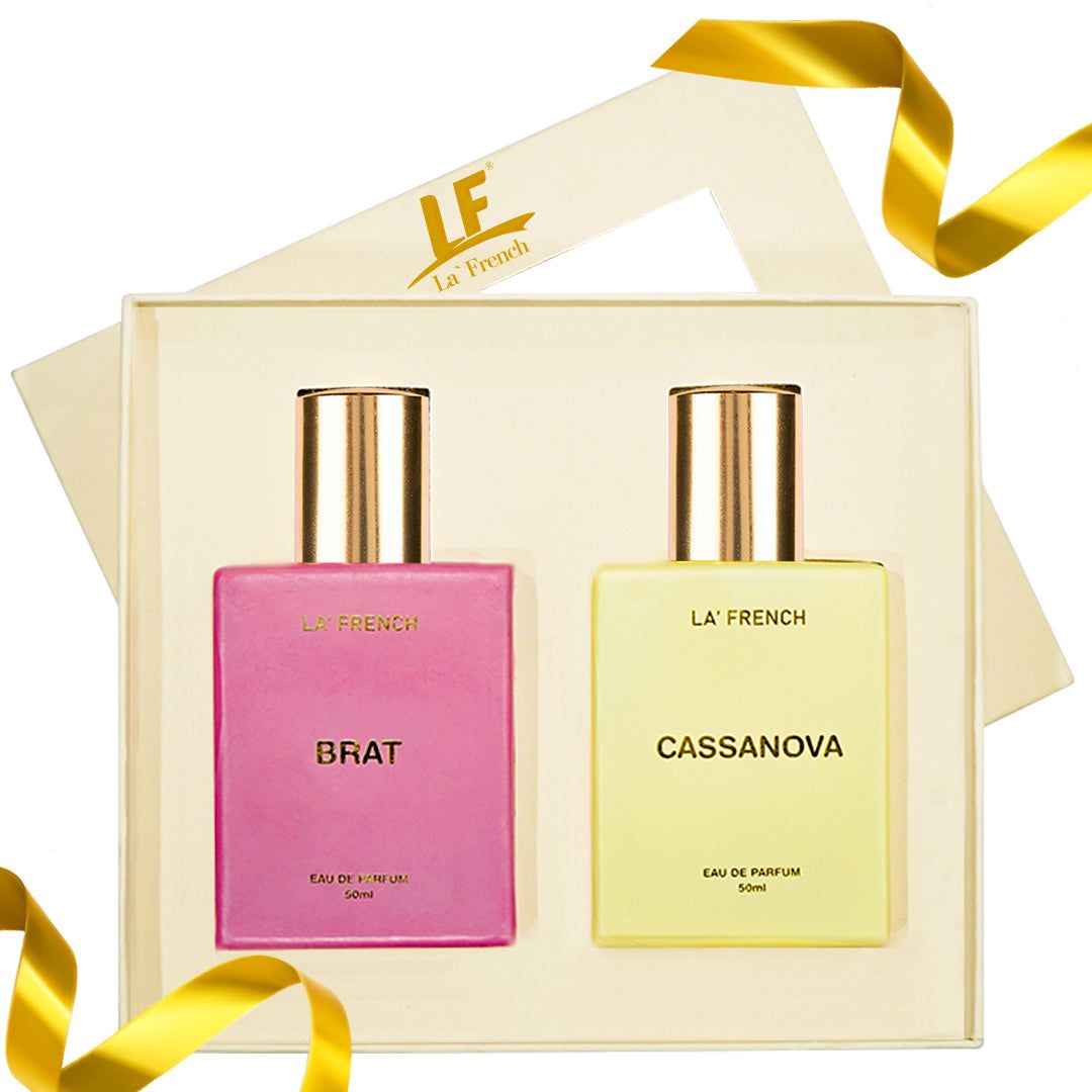 Brat & Cassanova Premium Unisex Perfume Gift Set Combo 50ml X 2 Pcs