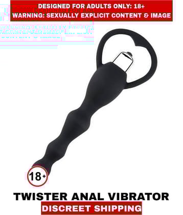ADULT SEX TOYS TWISTER SOFT SILICON ANAL BEADS BULLET VIBRATOR For UNISEX