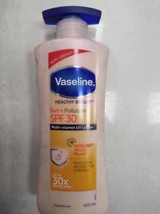 Vaseline Healthy bright™ Sun+ pollution Spf 30 Multi-vitamin uv lotion Up to 30x Protection 