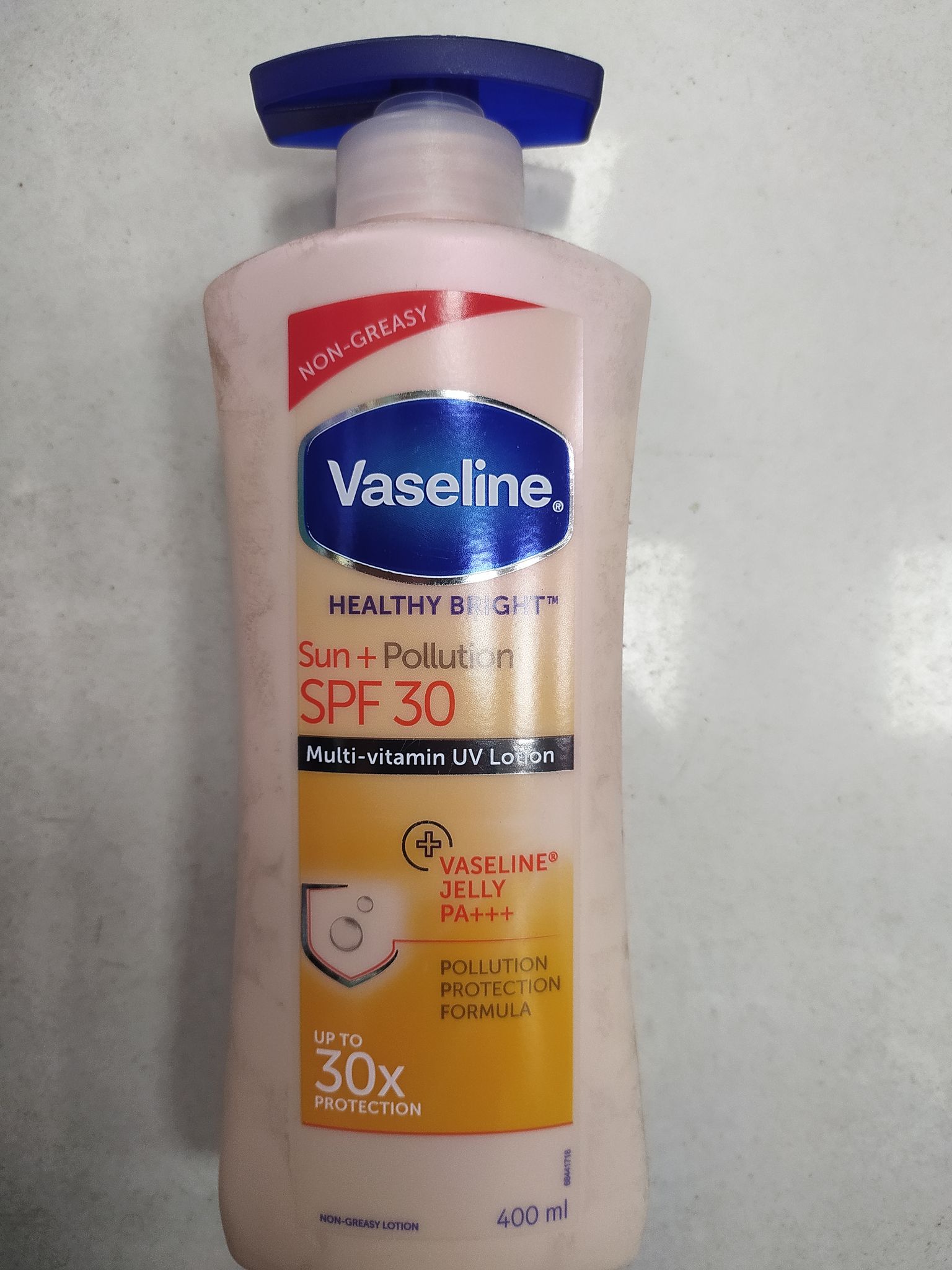 Vaseline Healthy bright™ Sun+ pollution Spf 30 Multi-vitamin uv lotion Up to 30x Protection 