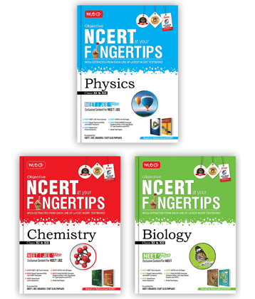 MTG Objective NCERT at your FINGERTIPS Physics, Chemistry & Biology (Set of 3 Books) - NCERT NEET/JEE Trend Indicator, Notes with HD Pages, Exam Archive & MCQs | NEET-JEE Books (Based on NCERT Latest Pattern For 2025 Exam)