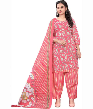 Rajnandini Women Cotton Blend Printed Straight Kurti With Patiala Salwar ( Multicolor )