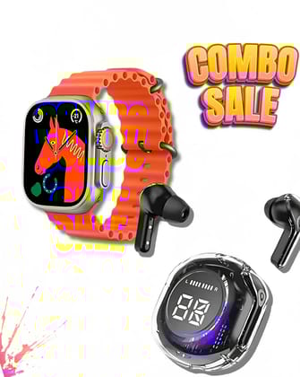 T900 Ultra Smartwatch With Ultrapods Pro (Combo pack, Random Color)