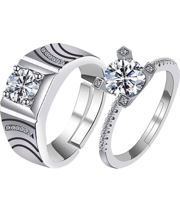 silver plated simple soft look ring for women and bear look ring for mencouple ring  for men and women.