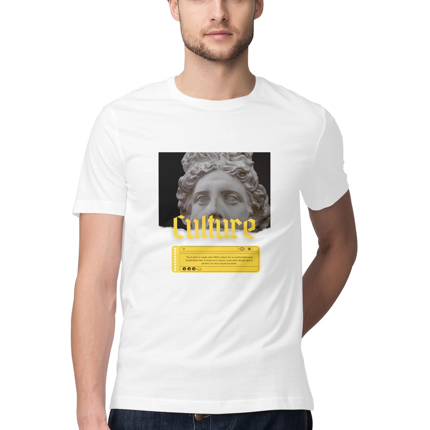 Unisex Culture Graphic Printed T-Shirt-XS