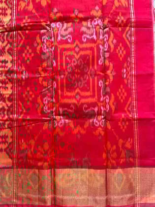 Ikkat Silk Phul-Chakra combination