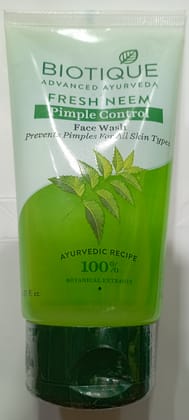 BIOTIQUE ADVANCED AYURVEDA FRESH NEEM PIMPLE CONTROL FACE WASH 150 ML