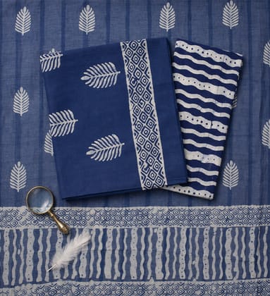 Handcrafted Batik Print Unstitched 3-Piece Cotton Suit Set Handcrafted Batik Print Unstitched 3-Piece Cotton Suit Set
