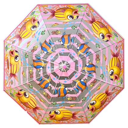 Premium Quality Printed Umbrella For Kids (Fish)