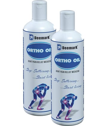 Deemark Ortho Oil for Joint Pain, Back Pain, Knee Pain, Shoulder Pain. Deemark Ortho Oil Pack of 2 Highly Effective for All Type of Joint and Muscle Pain