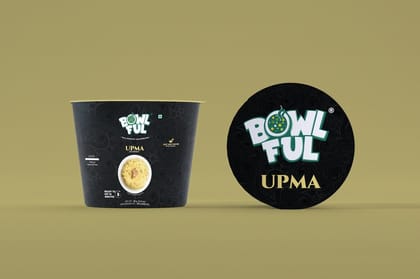 Bowlful Upma Cup - 60g Net, Single Serve South Indian Breakfast