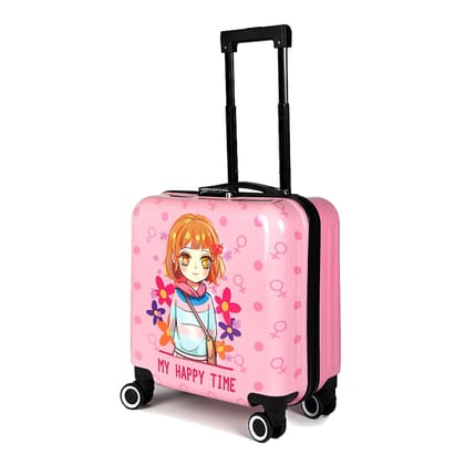 Storite 20-Inch Kids Trolley Bag - Hard-Sided Polycarbonate with Cartoon - Print