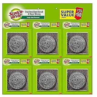 Scotch-Brite Steel Ball , Super Strong (Pack of 6)