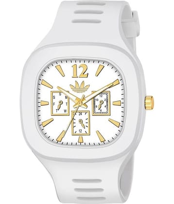 Hala Miller-White-Chrono Silicon Analog Men's Watch