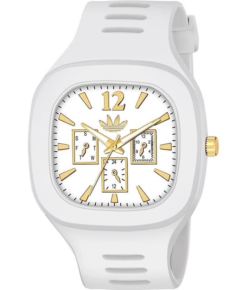Hala Miller-White-Chrono Silicon Analog Men's Watch