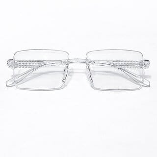 C C WHITE 030526 Premium Blue Cut Computer Glasses for Men  Women  Anti Blue Light Blocking Transparent Frame Spect