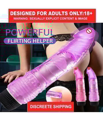 9" LONG & SOFT SEXY REAL FELLING RANDOM COLOURED JELLY VIBRATING DILDO FOR SEXY GIRLS VAGINA - BY KaMYoG (LOW PRICE)