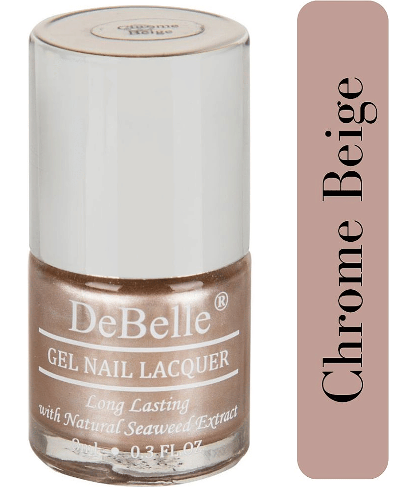 DeBelle Gel Nail Polish Chrome Beige (Metallic Beige) 8 ml