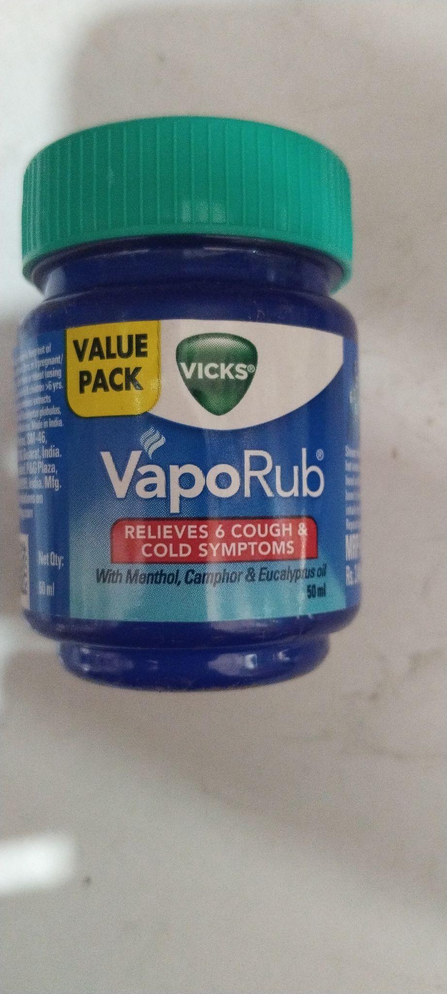  vicks Vaporub Relieves & cough & Cold symptoms 