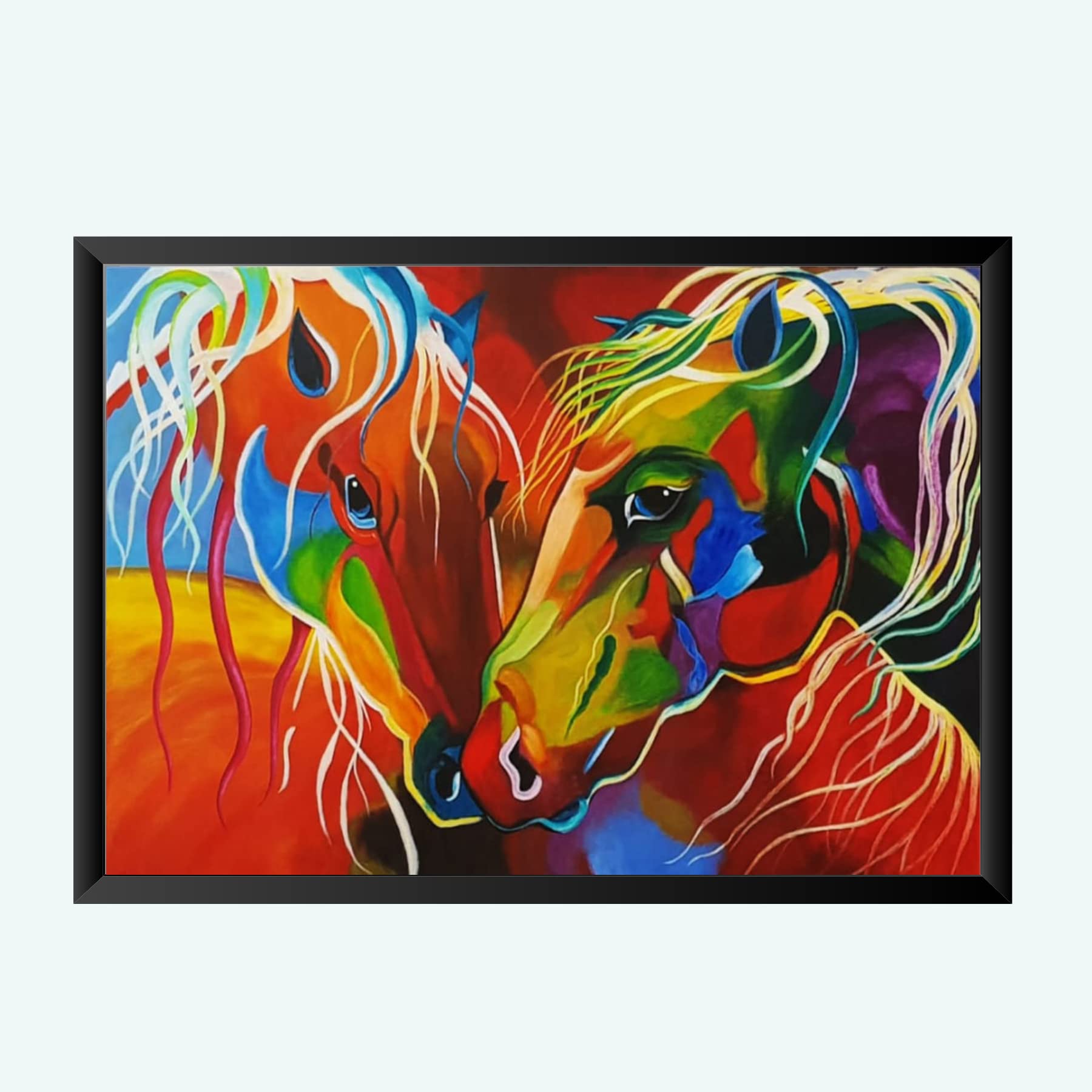 NOKKES Digital art painting with Photo Frame Home Bedroom Living room office Photo Frame Size 8X12 In_34