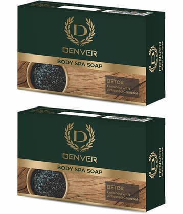 Denver Detox Body Soap For Men - 125GM Each (Pack of 2)