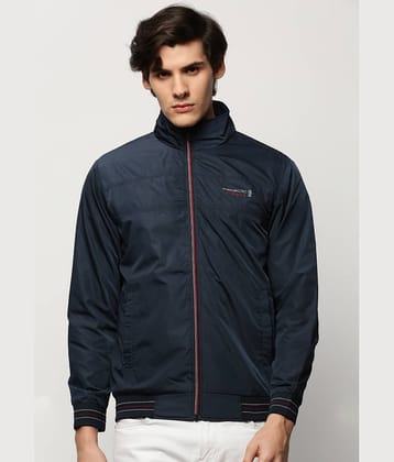 Showoff Nylon Men's Windcheater Jacket - Navy Blue ( Pack of 1 )