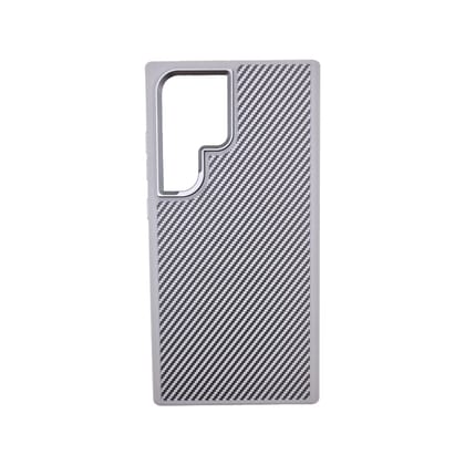 Valente Carbon Fiber Texture Cover Case for Samsung Galaxy S24 Ultra - Slim, Durable, Enhanced Grip-Grey