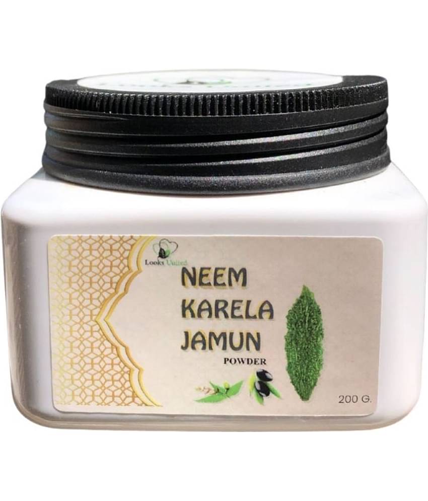 Looks United Neem Karela Jamun Powder 200 Gm Pack of 1