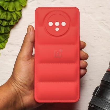 Red Puffon silicone case for Oneplus 7t