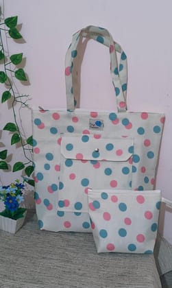 Floral Elegance Tote & Pouch Set