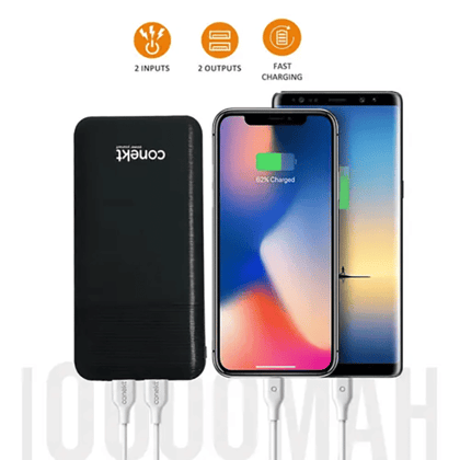 Conekt 10000 mAh Power bank (Zeal Swift, Black )