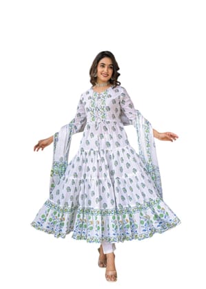 Designer Women’s Kurta Set with Dupatta | Trendy Printed Kurta with Matching Pants & Dupatta for All Occasions