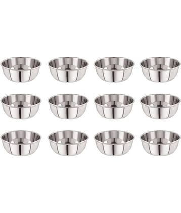 Neelam 12 Pcs Stainless Steel Cereal Bowl 200 mL