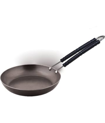 Veer Delux Handle No Coating Mild Steel Fry Pan 26 cm mL