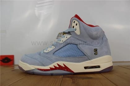Air Jordan 5 Retro x Trophy Room- Ice Blue-Euro 45