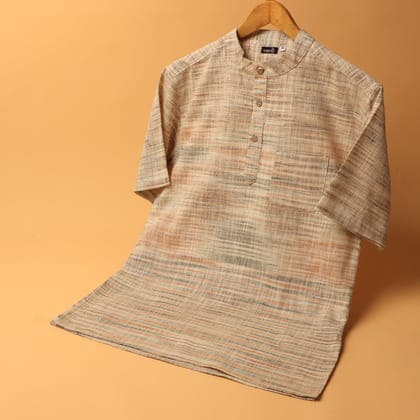 KHADI KURTA SHIRT #9-XS / Half Sleeve