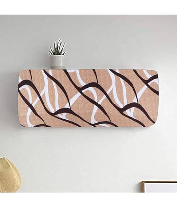Single Polyester Blend Beige AC Cover for (1.5 to 2) Ton Split AC