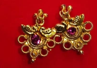 Elegant Gold Plated Womens Earrings