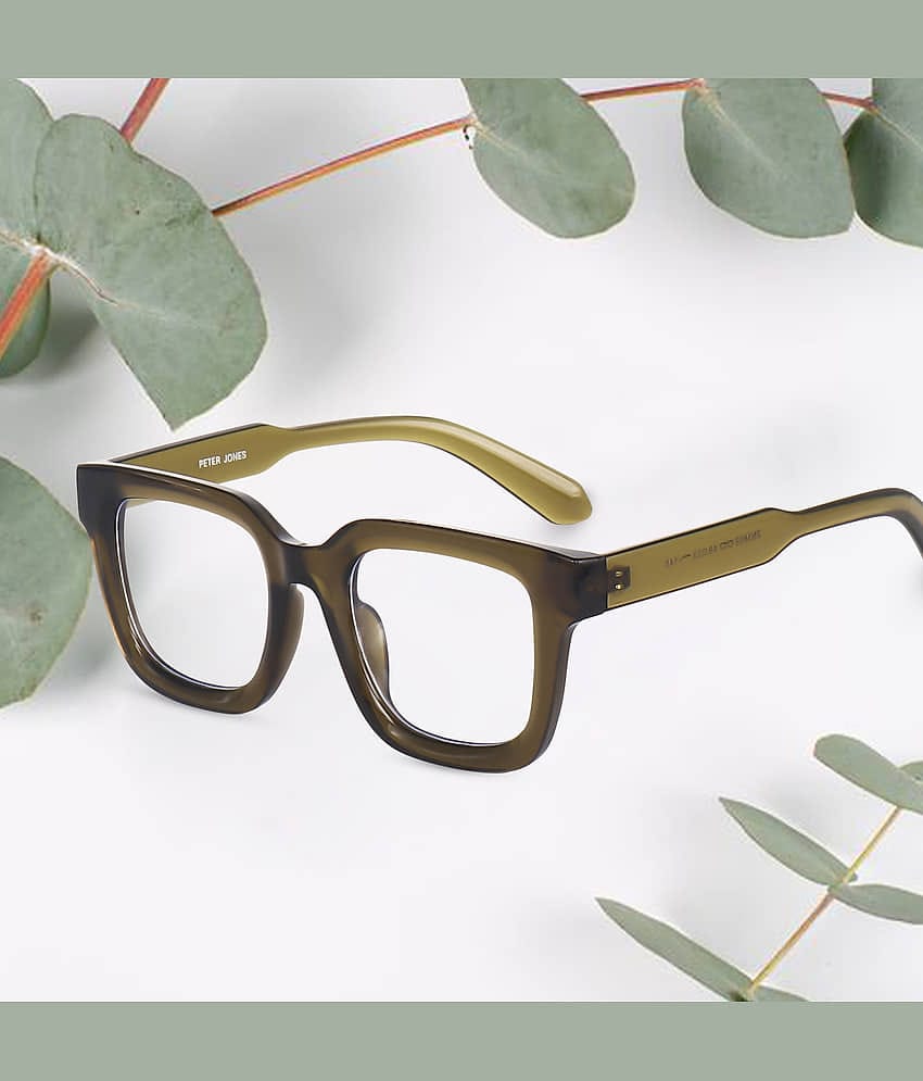 Peter Jones Black Full Rim Square Computer Glasses ( Pack of 1 )