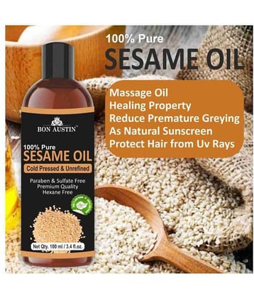Bon Austin - Hair Growth Sesame Oil 100 ml ( Pack of 1 )