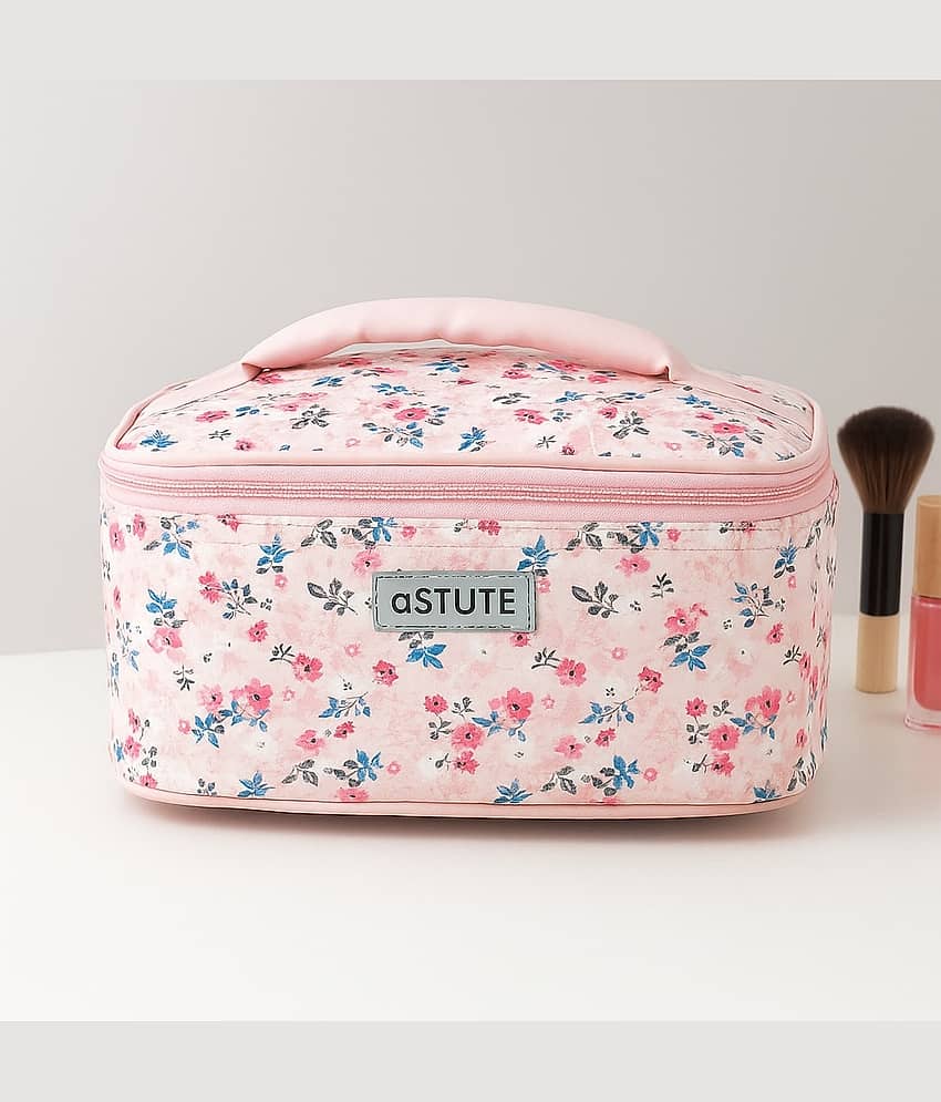 Astute Pink Makeup Bag