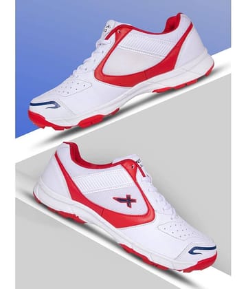 Vector X Pull Up Red Cricket Shoes