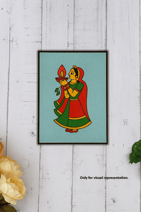 Dbeautify's DIY Traditional Woman with Diya Painting