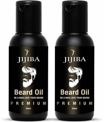 Jijiba Premium Beard Oil for Men 50 ml Pack of 2