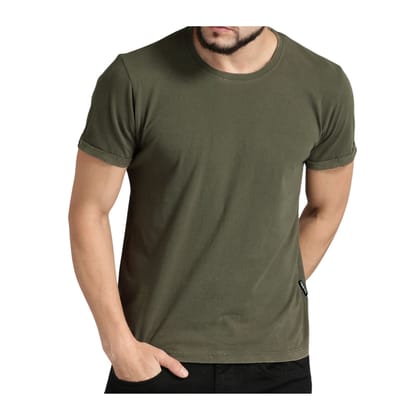 Trishoolin SSHAYU Plain T-Shirt | Regular Fit | Crew Neck / Round Neck Half Sleeve | Design 10000MB | Pack of 1