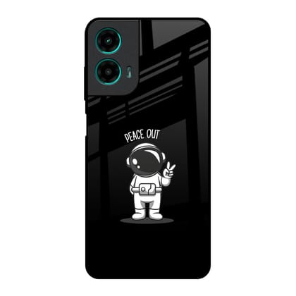 Peace Out Astro Glass Case for Motorola G35 5G